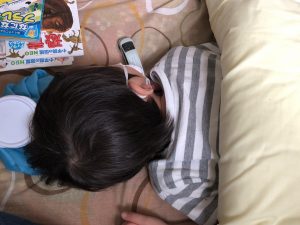 【強制休養】末っ子が発熱しています