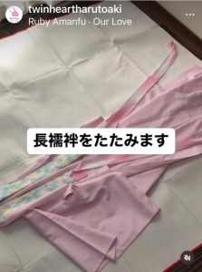 【Instagram動画紹介】長襦袢をたたみます