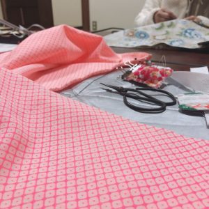 着付け勉強会で付け替え袖を作りました